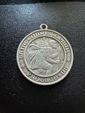 Creed Sterling Silver Saint Christopher Medallion Pendant